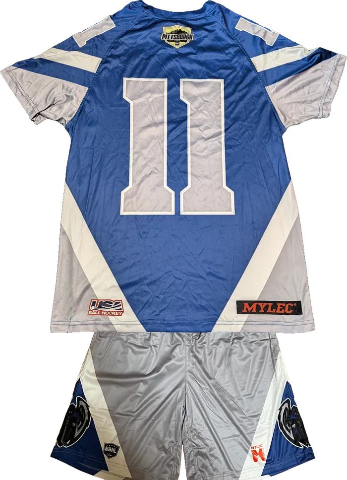 Inner City Guardians blue jersey, back