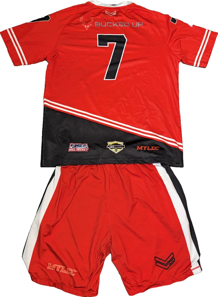 Mon Valley Warbirds red jersey, back