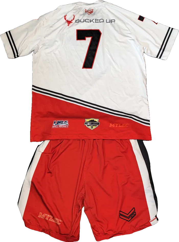 Mon Valley Warbirds white jersey, back