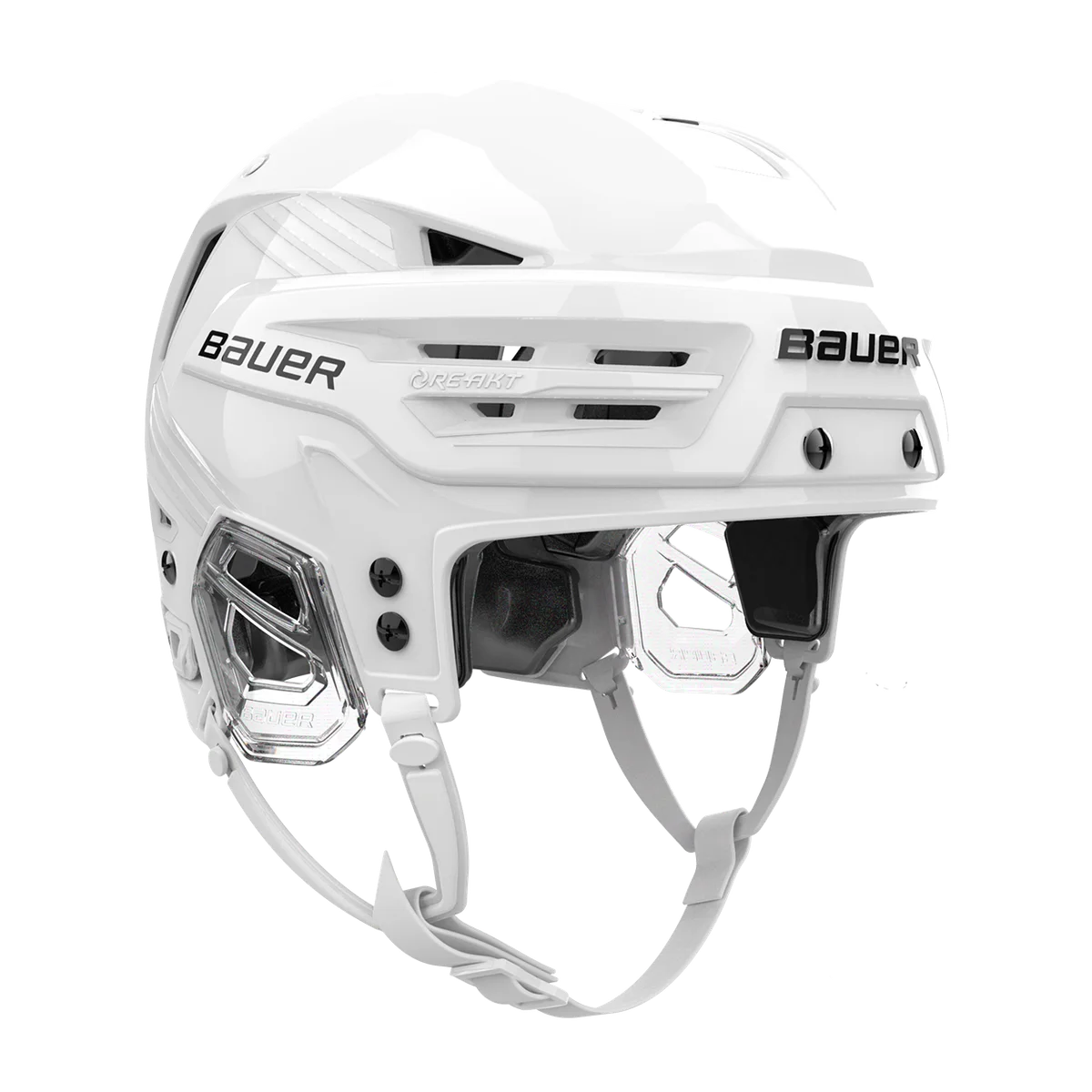 Bauer RE-AKT 90 hockey helmet in white