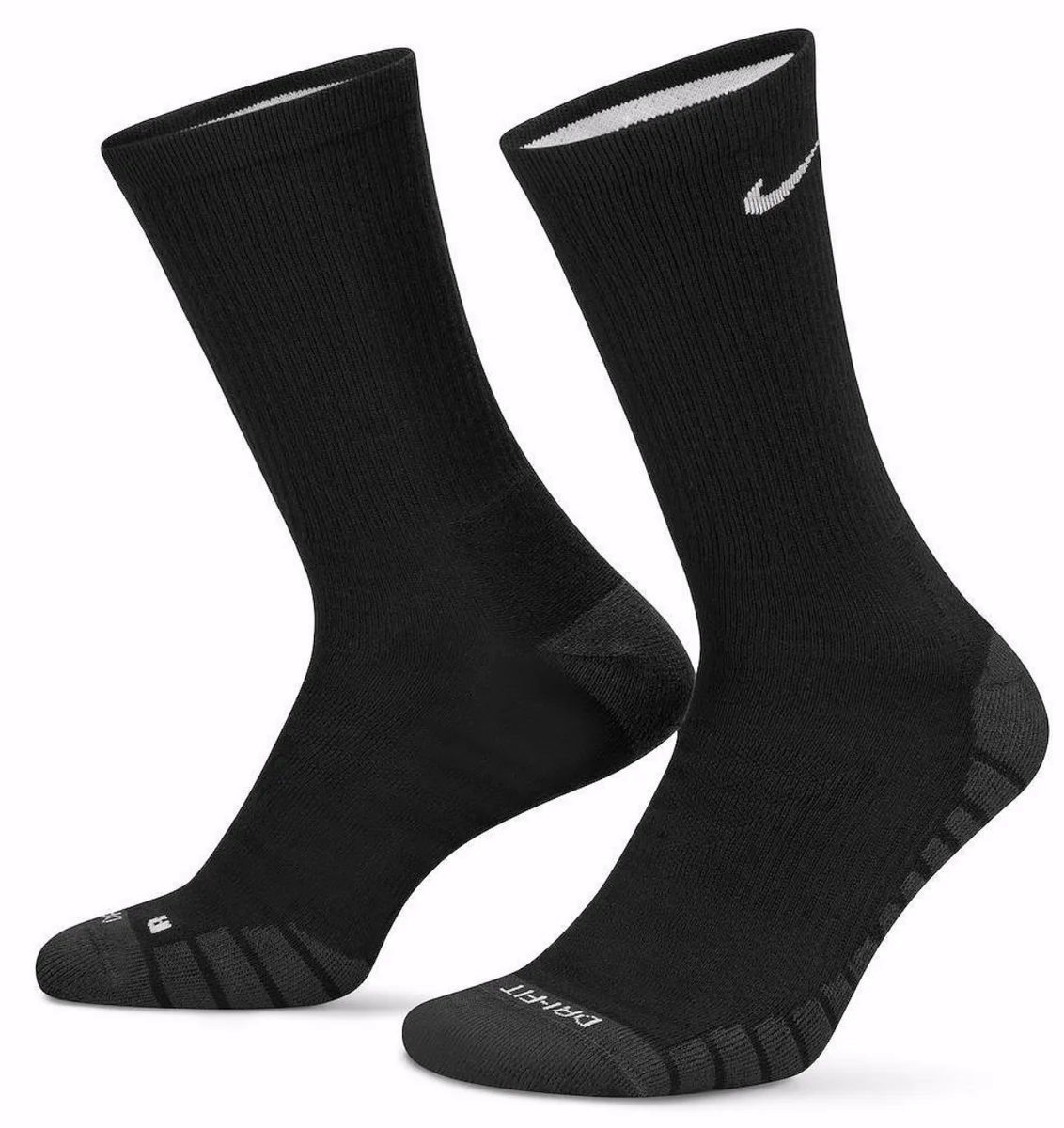 Nike Everyday Max Dri-FIT cushion training crew socks in black